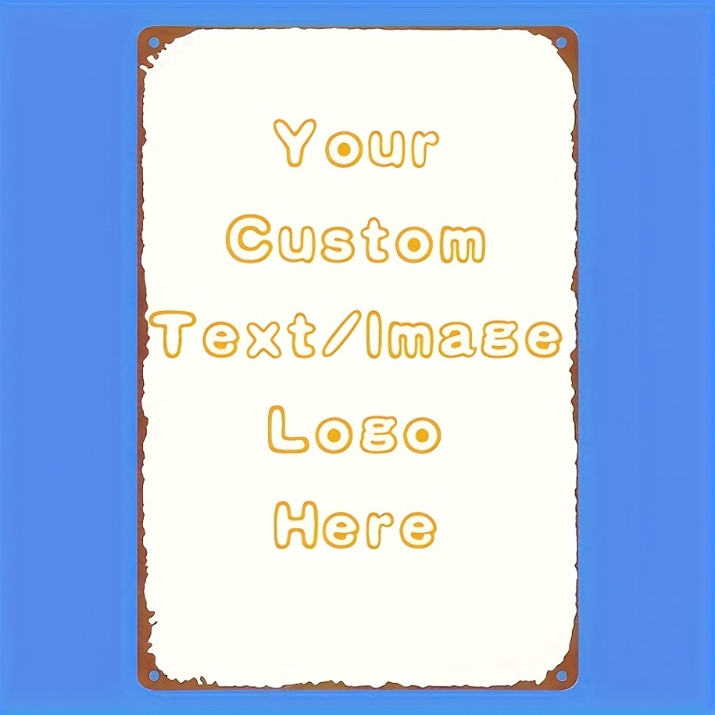 Vintage Collectible Signs - لافتة معدنية مستطيلة مخصصة للتعليق على