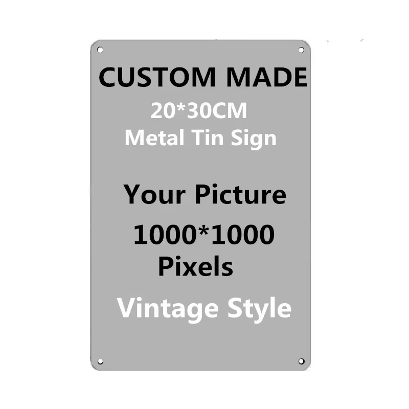 Vintage Collectible Signs - لافتة معدنية مخصصة شخصية مقاس 20×30
