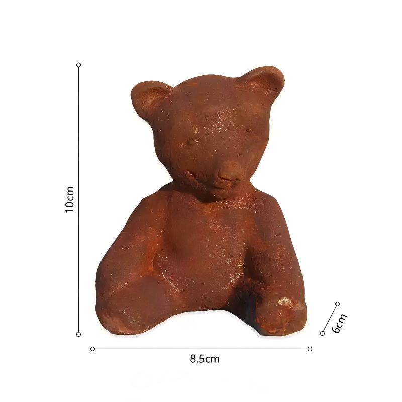 Vintage Collectible Bears - مجموعة تماثيل دب من الحديد المصبوب