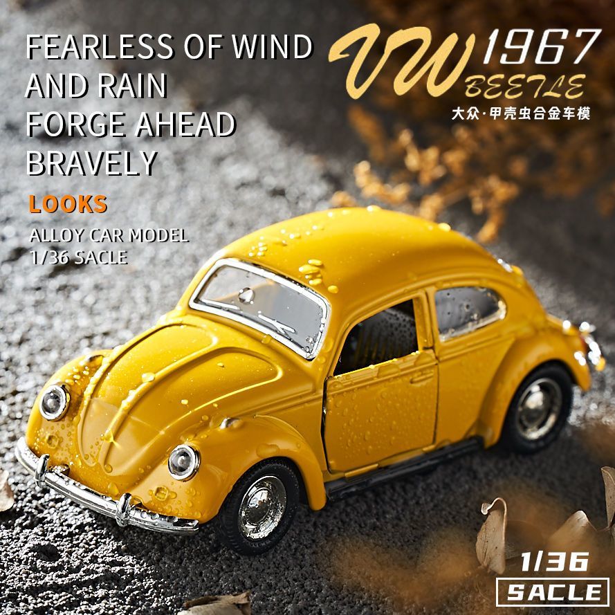 Vintage Collectible Hot Wheels - نموذج سيارة بيتل الكلاسيكية القديمة بمقياس