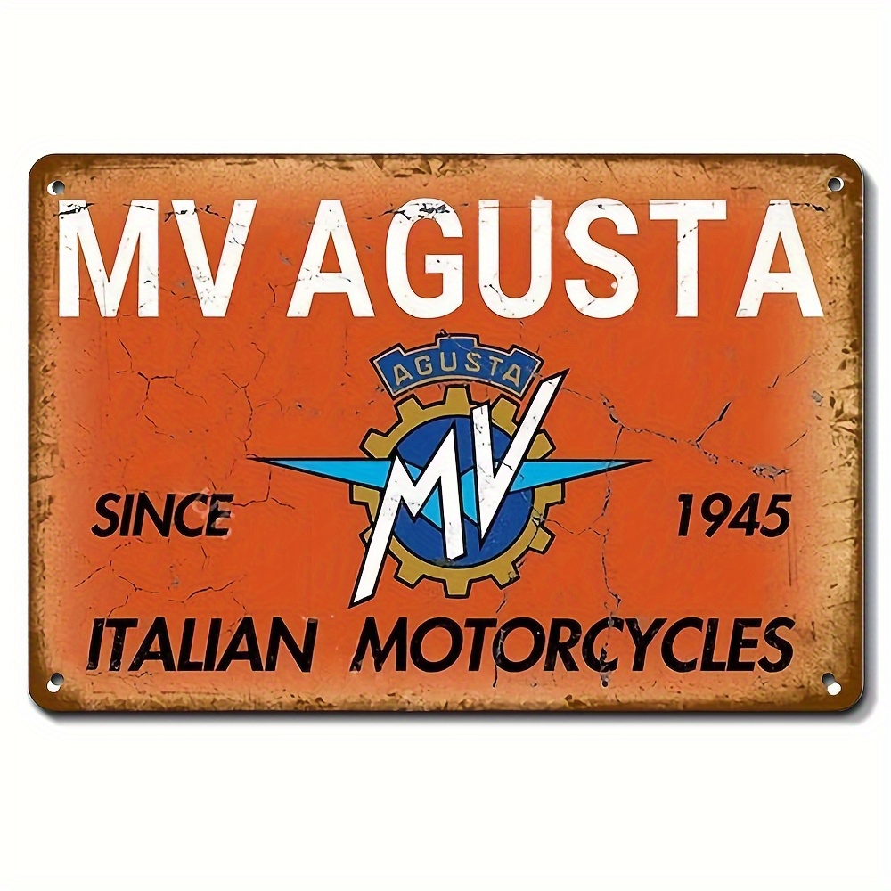 Vintage Collectible Signs - لافتة معدنية كلاسيكية لدراجات إم في
