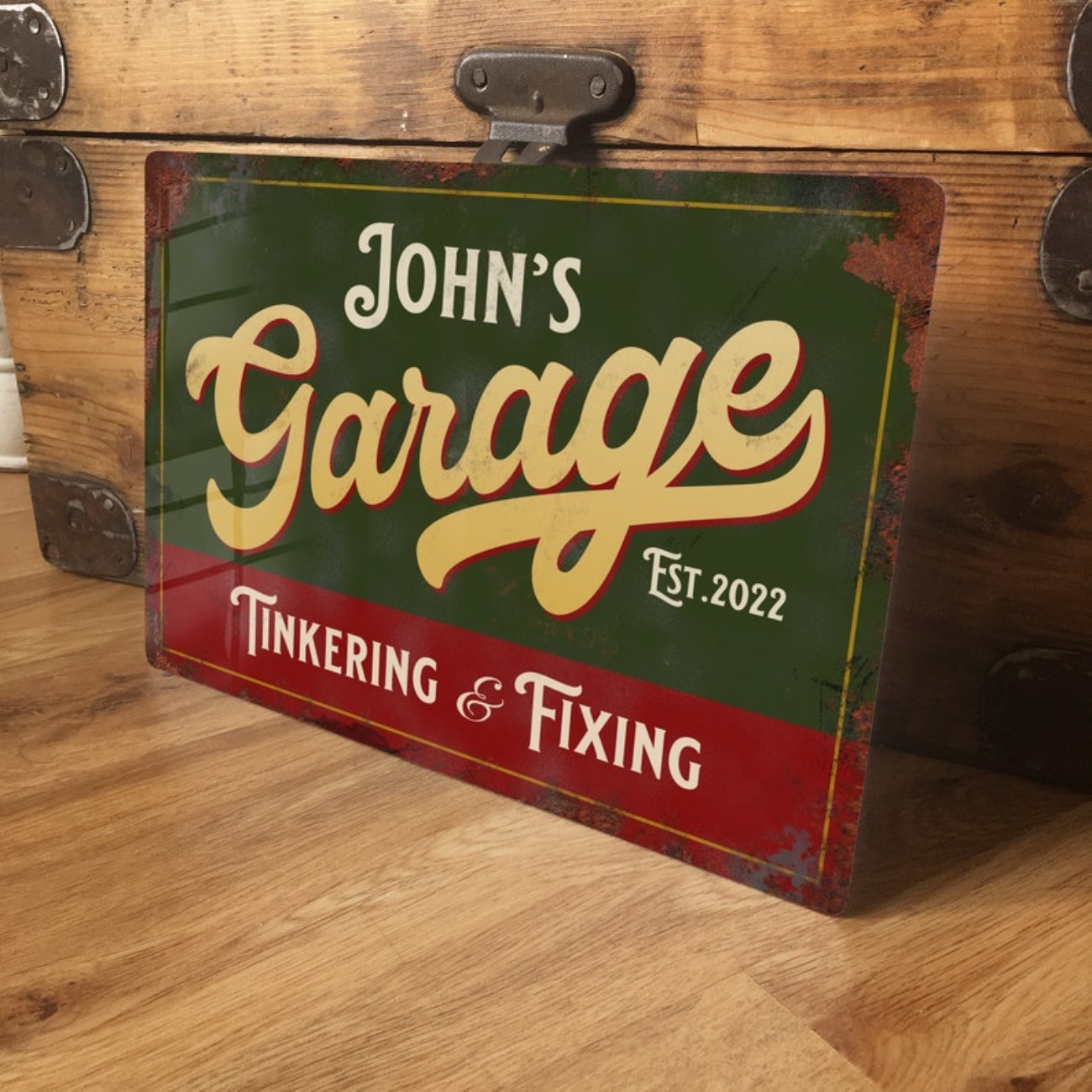 Vintage Collectible Signs - لافتة معدنية مخصصة للمرآب - ديكور