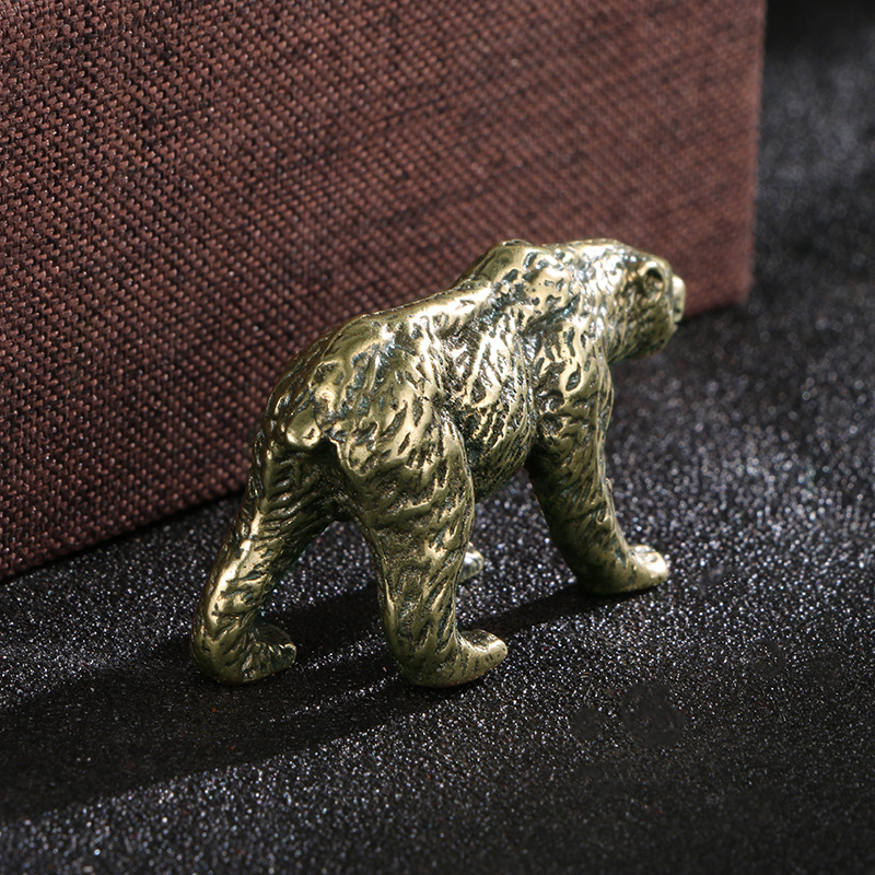 قطعة واحدة: تمثال دب نحاسي عتي - مراجعة Vintage Collectible Bears وسعره