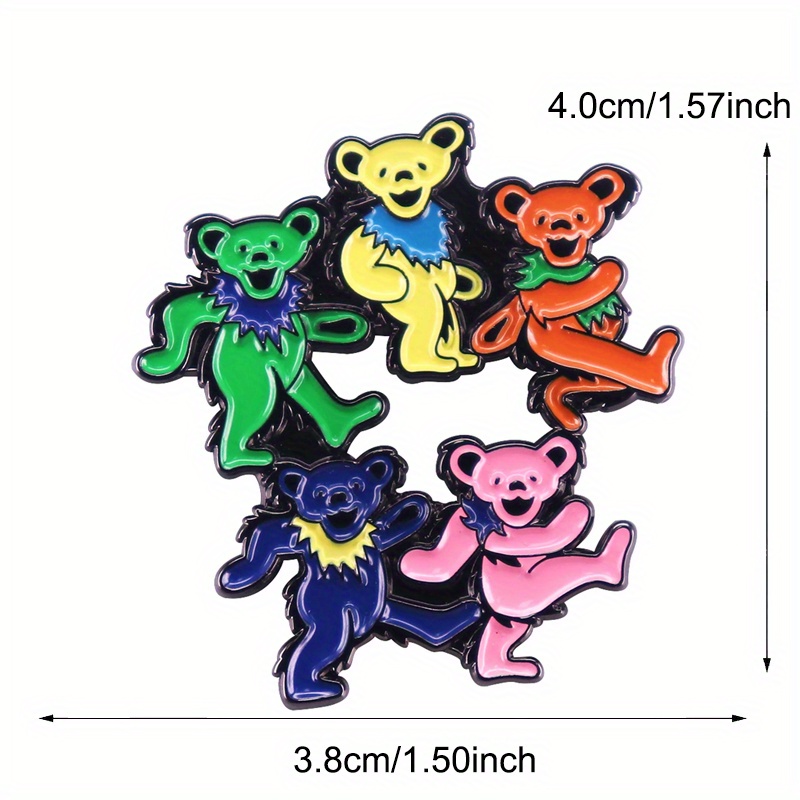 الرقص الدببة المينا دبوس روك ب - مراجعة Vintage Collectible Bears وسعره