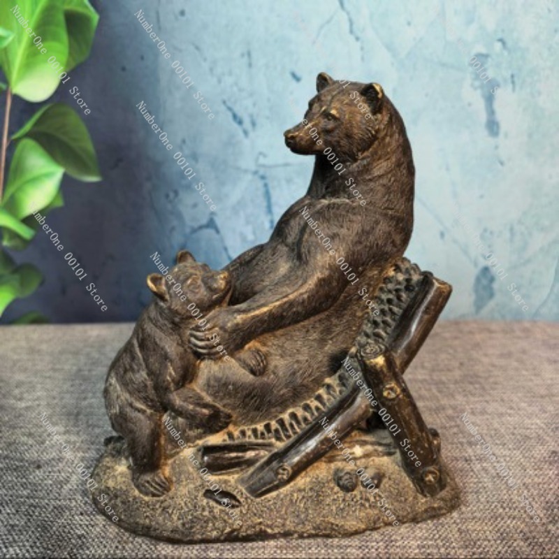 تمثال دب برونزي عتيق، زخرفة حر - مراجعة Vintage Collectible Bears وسعره