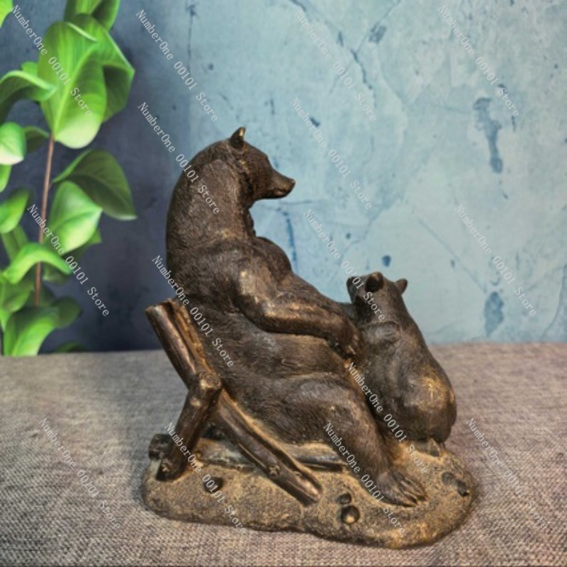 تمثال دب برونزي عتيق، زخرفة حر - مراجعة Vintage Collectible Bears وسعره