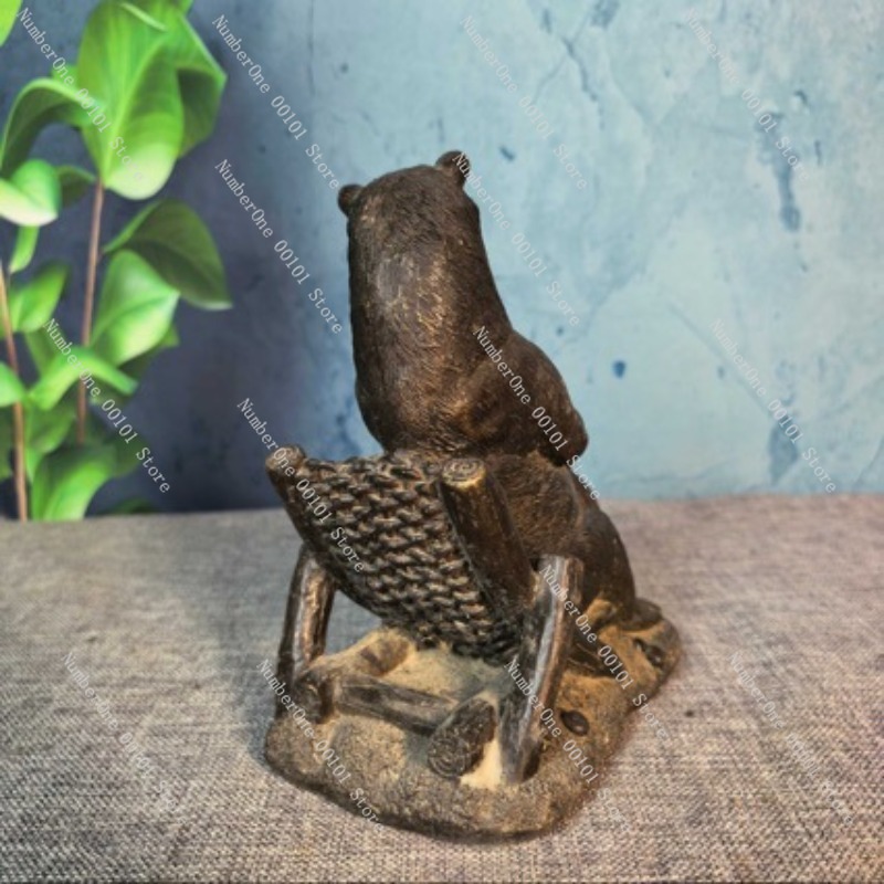 تمثال دب برونزي عتيق، زخرفة حر - مراجعة Vintage Collectible Bears وسعره