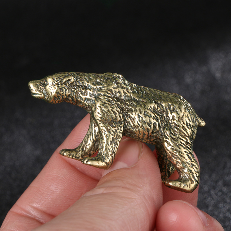 تمثال دب صيني عتيق من النحاس ا - مراجعة Vintage Collectible Bears وسعره
