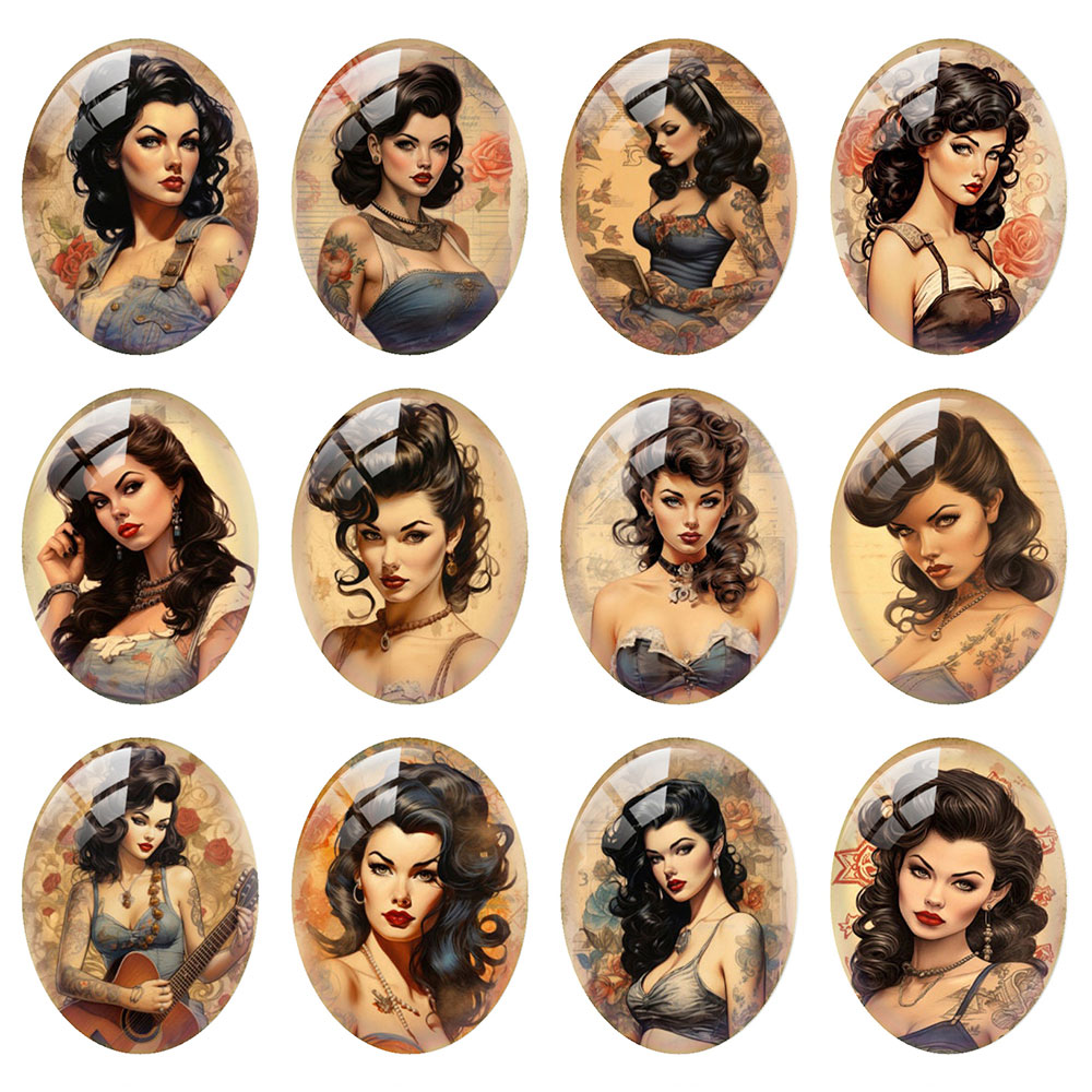 كابوشون زجاجي مسطح الظهر بتصمي - مراجعة Vintage Collectible Item وسعره