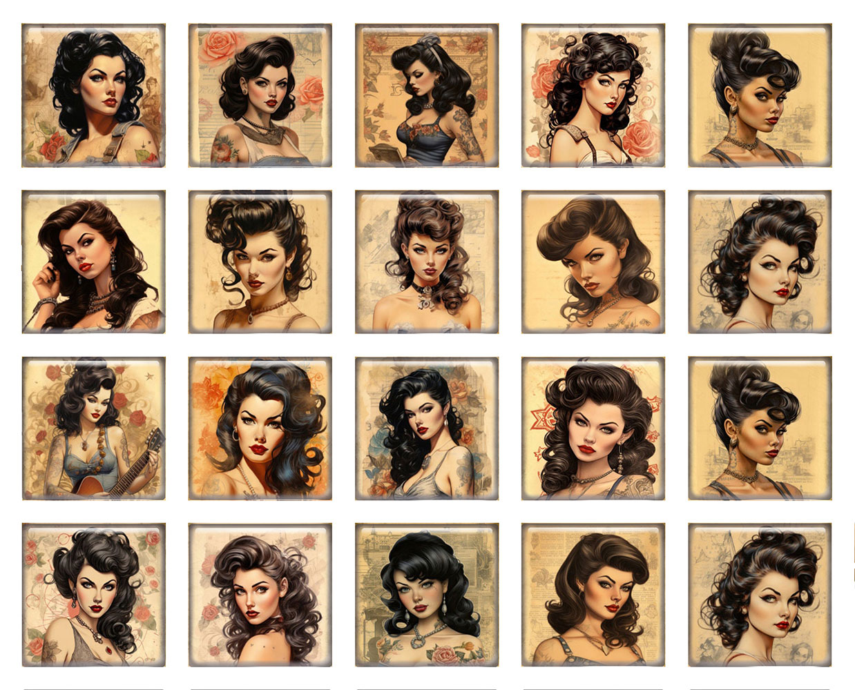 كابوشون زجاجي مسطح الظهر بتصمي - مراجعة Vintage Collectible Item وسعره