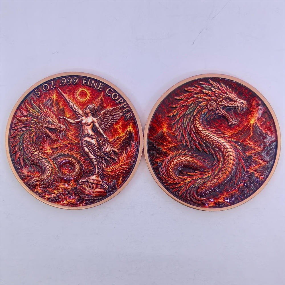 عملة نحاسية نقية 99.9% بوزن 5  - مراجعة Vintage Collectible Coins وسعره
