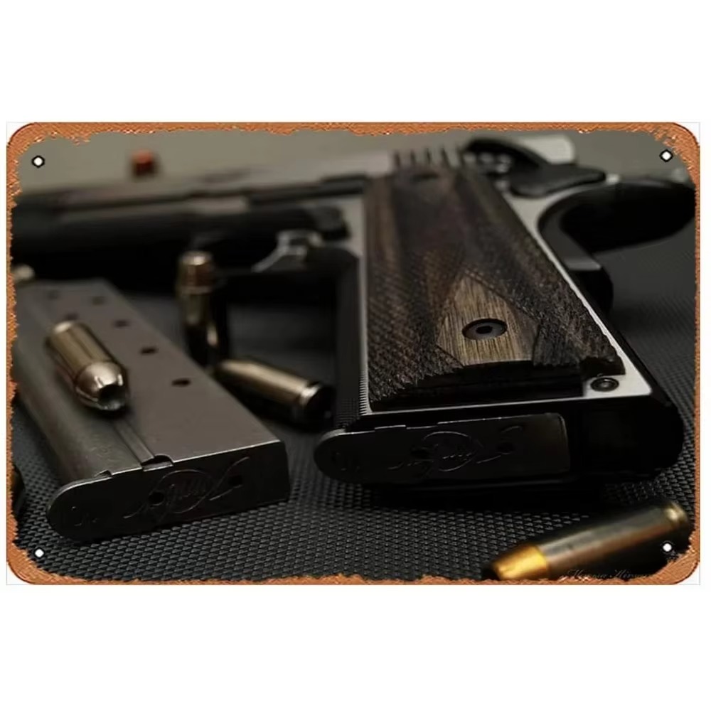 لافتة معدنية بتصميم مسدس إيرسو - مراجعة Vintage Collectible Signs وسعره